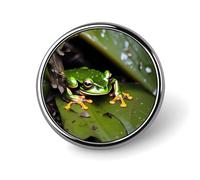 Peace Tree Frog Distintivo rotondo carino smalto spilla abbigliamento personalizzato decorazione unisex porta badge cappelli borse camicie Decor