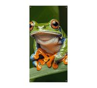 Peace Tree Frog Door Cover Banner 90x180cm Festone Festone Stagionale Cartello di Benvenuto Decorazione Verticale Porta Appeso Per Portico Ingresso Giardino Decor
