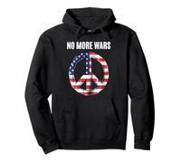Peace USA Bandiera Contro la Guerra Felpa con Cappuccio