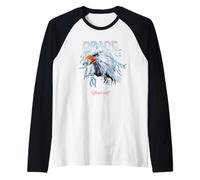 Peace USA Eagle Wild Quotes Find The Peace Within Yourself Maglia con Maniche Raglan