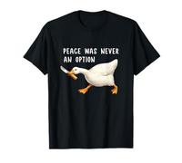 Peace Was Never an Option Funny Goose Duck Meme Knife Maglietta