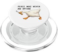 Peace Was Never an Option Funny Goose Duck Meme Knife PopSockets PopGrip per MagSafe