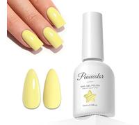 PEACECOLOR Smalto Semipermanente per Unghie, 10ml Giallo U V/LED Smalti Semipermanenti Professionale Gel Nail Polish, Nail Art Manicure Salone