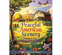 Peaceful American Scenery: A Simple & Cozy Coloring Book for Adults