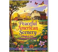 Peaceful American Scenery: A Simple & Cozy Coloring Book for Adults