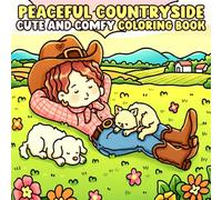 Peaceful Countryside Coloring Book: A Wholesome Coloring Pages for Teens and Adults Featuring Calm Countryside Moments, Nature, and Cozy Girl Adventures