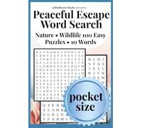 Peaceful Escape Pocket Edition: Word Search | Nature • Wildlife | 100 Easy Puzzles • 10 Words