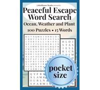 Peaceful Escape Pocket Edition: Word Search | Ocean • Weather • Plants | 100 Puzzles • 15 Words