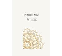 Peaceful Mind Notebook: Aesthetic Gold Mandala Grid Journal. 120 Pages of Premium Graph Paper for Bullet Journaling, Mindfulness, and Meditation Notes | Boho Style Cover for Women and Girls