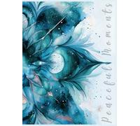 Peaceful Moments: Hardcover Floral Watercolor Coffee Table Book for Mindfulness, Reflection and Creative Journaling: Deluxe Lined & Dotted Journal for Peace, Mental Clarity and Mindful Inspiration