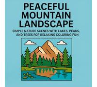 Peaceful Mountain Landscape: Simple Nature Scenes with Lakes, Peaks, and Trees for Relaxing Coloring Fun: A calming coloring book for all ages ... trees, trails, and peaceful outdoor views.