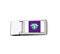 Peaceful Night Dreams Art Deco Fashion Slim Money Clip Acciaio Holder Pocket Wallet