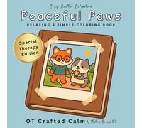 Peaceful Paws: Relaxing Large-Print Coloring Pages for Calm and Comfort