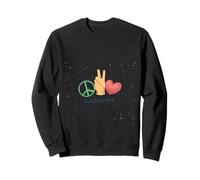 Peaceful Soul Peace Sign Hand Gesture Love Graphic Nature Felpa