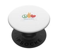 Peaceful Soul Peace Sign Hand Gesture Love Graphic Nature PopSockets PopGrip Adesivo