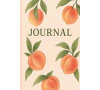 Peach Aesthetic Journal for Women - 150-Page Lined Notebook with Cute Fruit Cover, Soft Pastel Stationery, Summer-Themed Writing Journal for Teens, Girls, and College Students