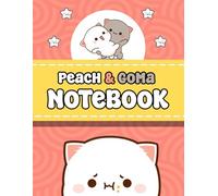 Peach and Goma Mochi Cat Notebook: - 8.5" x 11" 100 Pages: Wide Ruled Peach and Goma Mochi Cat Couple: Peach and Goma Mochi Cat Kawaii