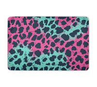 Peach and Green Leopard Print Extra Large Resuable Training Pee Pads for Kids Water Resistant Culla Pee Mattress Pad Traspirante Culla Materasso per Bambini Bambini 132 "L x 34" W