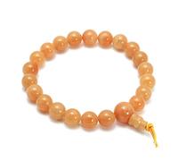 Peach Aventurine Power Bead Bracelet