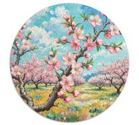 Peach Blossom 1000 Piece Jigsaw Puzzle For Adults Educational Games Stress Relief Puzzle Exercise The Memory of The Brain for Family Decorations 1000pcs (67.5x67.5cm)