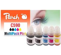 Peach C490/590 - Cartucce di ricambio per Canon Pixma G 1500, Canon Pixma G 2500