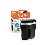 Peach Distruggidocumenti con microtaglio PS600-10A con alimentatore automatico di carta con particelle super piccole che consentono un funzionamento continuo di 10 minuti, conforme a DSGVO e livello di sicurezza P-5