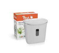 Peach Distruggidocumenti microtaglio - 4 fogli - 12 litri/130 A4 - solo 2 x 14 mm dimensione particelle (P-5) - A4 circa 2200 particelle - conformità DSGV - silenzioso solo 65 dB(A) - PS600-06A