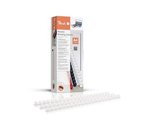 Peach Dorsi Plastici 10mm, 65 fogli A4, bianco