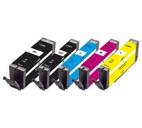 Peach PI100-356 cartuccia d'inchiostro 5 pz Compatibile Resa standard Nero, Ciano, Magenta, Giallo NEW