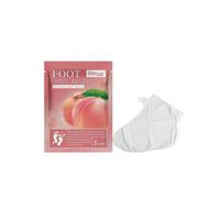Peach Foot Mask - Hydrating & Moisturizing Treatment for Soft, Smooth Feet, Reduces Cracking & Calluses