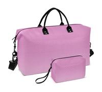 Peach Gradient - Borsa da viaggio per la notte con borsa da toilette per allenamento, grande capacità