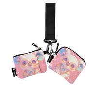 Peach Koala Peach Donne Cambiamento Portafoglio Custodie per Carte Sottile Staccabile Porta Carte di Identità Protettiva con Tasca Con Cerniera per Uso Quotidiano 2 Pz para Meter Tarjetas de credit
