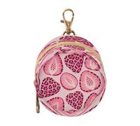 Peach Leopard Strawberry Neonato Ragazzo Ciuccio Custodia con Cerniera e Clip Portafoglio da Polso, Neutro Baby Items estuche para chupones