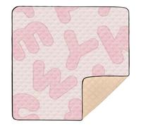 Peach Lettere in morbida schiuma tappetino per bambini e attività per pavimento impermeabile imbottito tappetino per neonati neonati bambini, 127 x 127 cm