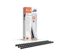 Peach PB410-02 - Dorsi in plastica, formato A4, 10 mm, 65 fogli, 100 pezzi, colore nero