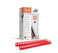 Peach PB432-03 - Dorsi in plastica, formato A4, 32 mm, 310 fogli, 50 pezzi, colore: rosso