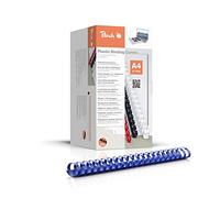 Peach PB444-04 - Dorsi in plastica, formato A4, 44 mm, 440 fogli, 50 pezzi, colore: blu