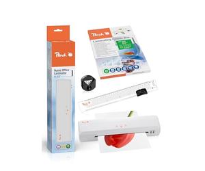 Peach PBP300 Pacchetto Office (Laminatore, Calcolatrici, taglierina, A4, 5 fogli, 50 pezzi di rotolamento)