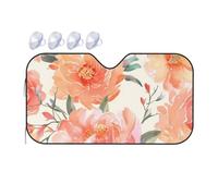 Peach Peony Parasole per parabrezza auto 2025 parasole pieghevole per auto divertente parasole per parabrezza anteriore copertura per interni automobilistici protezione solare media