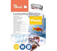 Peach Photo Laminating Pouches 106 x 156mm, 125 mic, S-PP525-20, set of 25