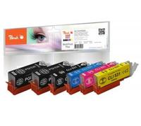 Peach PI100-504 cartuccia d'inchiostro 5 pz Compatibile Resa standard Nero Ciano Magenta Giallo NEW