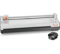 Peach Plastificatrice 6 in 1 A3 con angoli arrotondati, trimmer, pellicole di laminazione | ABS | adatto per tutte le pellicole standard fino a 2 x 125 mic. | Laminatrice a caldo e freddo | PBP450A