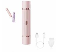 Peach Please 3.0 Dual Head Shaver, Peach Please Razor, 2-in-1 Electric Razor & Bikini Trimmer,Wet & Dry Waterproof Shaver for Bikini, Legs, Underarms & Body Hair Removal (Pink)