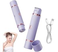 Peach Please Razor, 2025 New Dual Head Shaver Women, 2 In 1 Dual Head Electric Shaver & Trimmer, For Leg Arm Underarm Pubic Area(Purple)