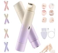 Peach Please Razor, 2025 New Peach Please 3.0 Dual Head Electric Shaver, Portable 2 in 1 Wet & Dry Waterproof Electric Trimmer for Women (GradientPurple)