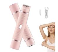 Peach Please Razor, 2025 New Peach Please 3.0 Dual Head Shaver, 2 In 1 Electric Shaver & Trimmer, Wet & Dry for Leg Arm Underarm Pubic Area (Pink)