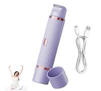 Peach-Please Razor, Dual Head Shaver Women, Dual Head Shaver Women, 2 in 1 Women's Body Razor for Bikini, Pubic Hair, Legs, Body, Wet/Dry (Blue)
