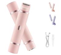Peach Please Razor, Peach Please 2 in 1 Dual Head Electric Shaver & Trimmer for Women, Dual Head Shaver Women, Women's Body Razor for Bikini, Pubic Hair, Legs, Body, Wet & Dry (Pink)