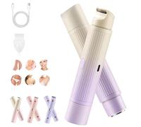 Peach Please Razor, Peach Please Dual Head Razor, 2 in 1 Electric Bikini Trimmer for Women. Wet & Dry for Pubic Area Leg Arm Underarm (Purple B)