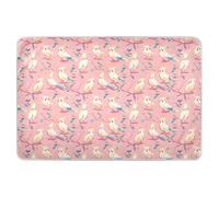 Peach Simple Birds - Sottopaterasso extra large riutilizzabile, altamente assorbente, a prova di perdite, ad asciugatura rapida, per incontinenza, per bambini, 132 x 86,4 cm (lunghezza x larghezza)